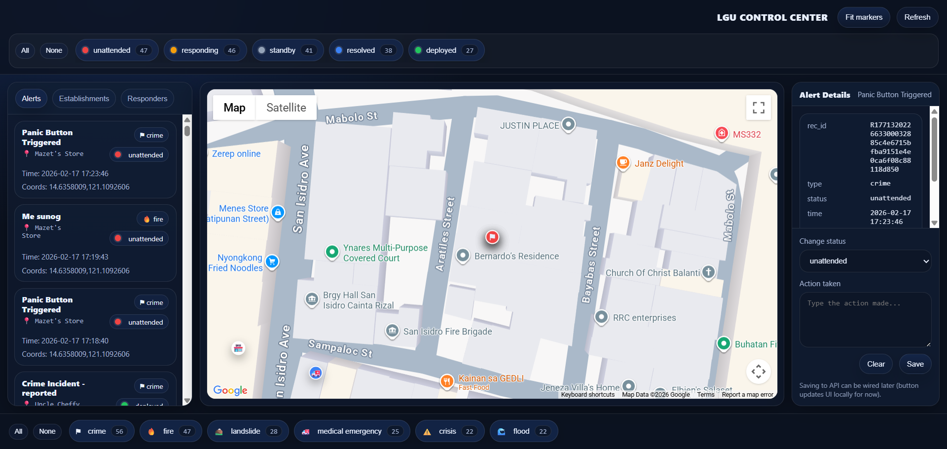 Alert details screenshot