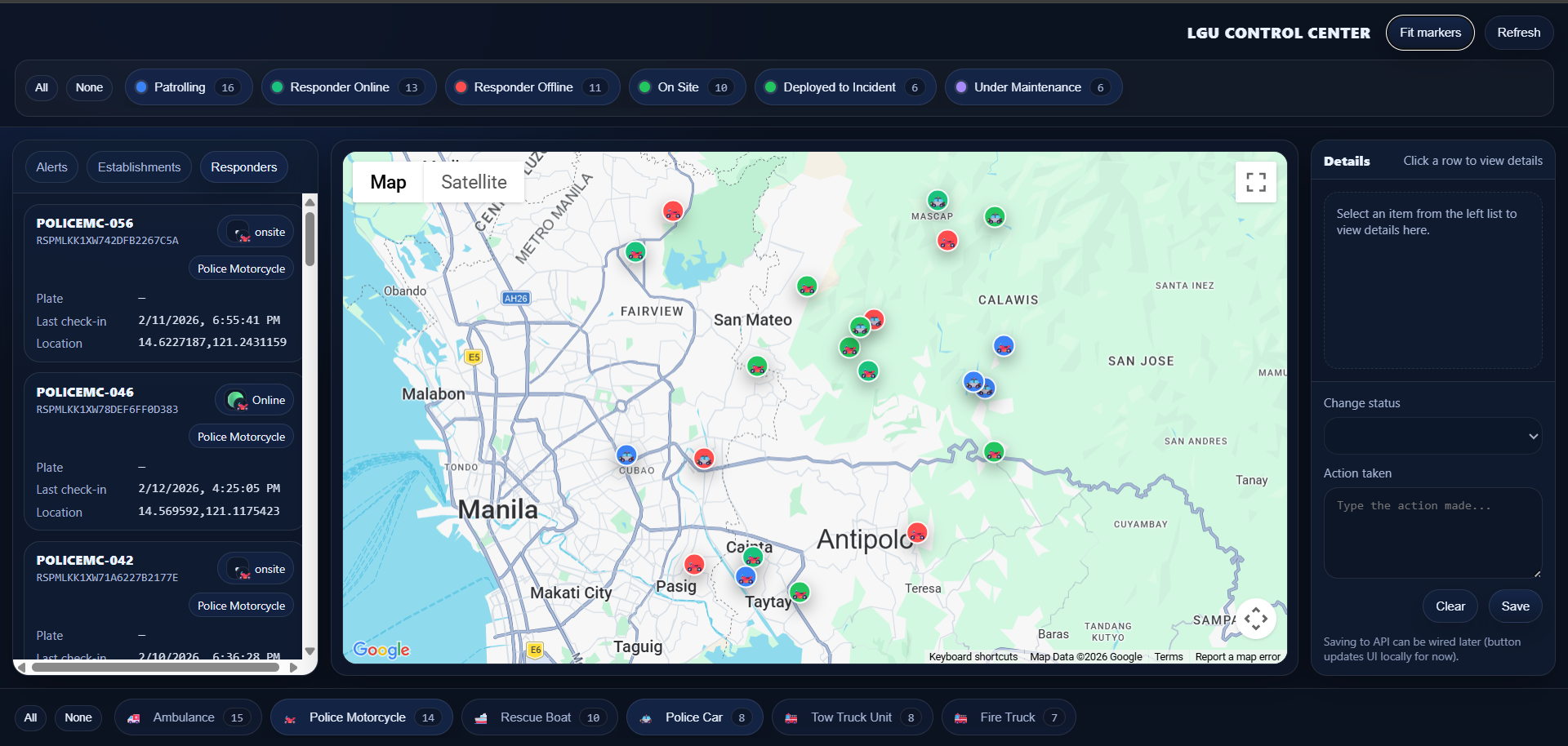 Responders screenshot